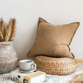 Linen Plain Simple Cushion Cover
