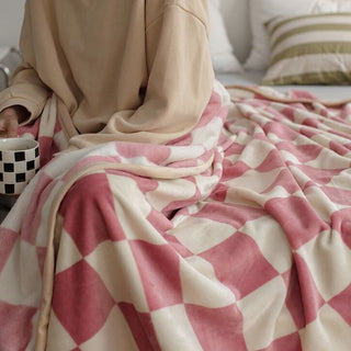 Checker Blanket   Lap Blanket Throw  100 x 150 cm