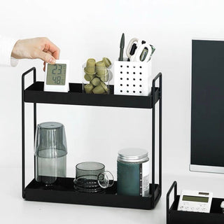 Iron Frame Slim Tier Tray Rack   Cosmetic Storage