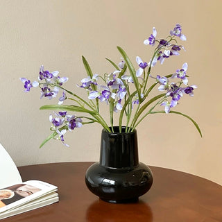 Monochrome Plump Ceramic Flower Vase