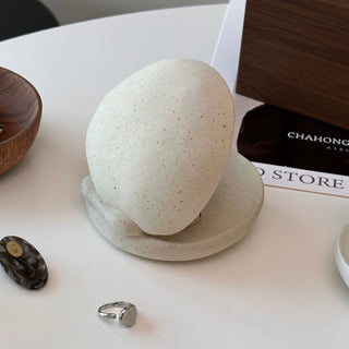 Shell motif natural ceramic accessory tray   perfect for holding small items plates or trays.