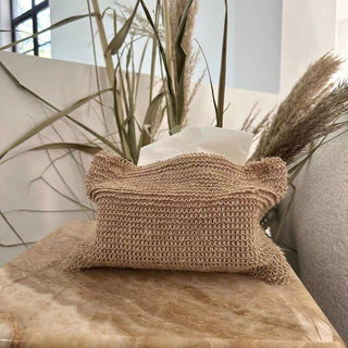 Linen Natural Tissue Case  Tissue Cover Hanging Type