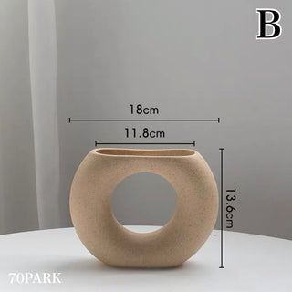 Donut & U-shaped Simple Flower Vase  4 Types