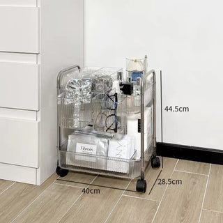 Acrylic Rack Wagon with Basket  2 Types