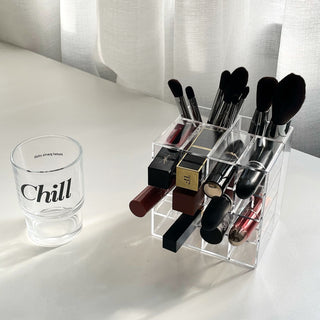 Clear Acrylic Lip Brush Stand Cosmetic Storage