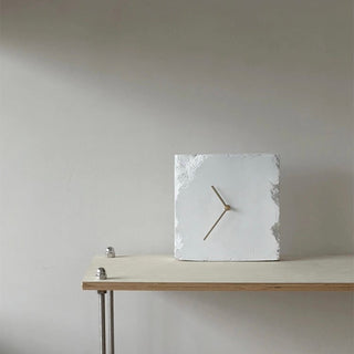 Square Block Clock   Table Clock Wall Clock  Silent