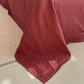 Red x Blue Stripe Soft Cotton Duvet Cover Set   Bed Cover  All Seasons