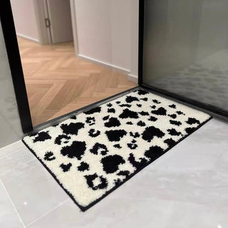 Monochrome Cow print Door mat entrance mat 50x80cm bath mat