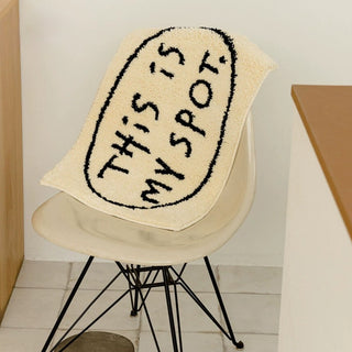 Monochrome Message-printed Door Entrance Mat 50x80cm Absorbent Non-slip Tufted