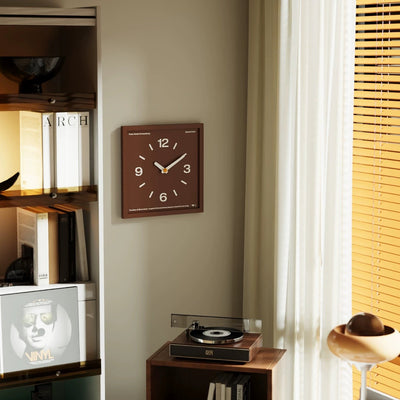 Square Frame Dark Color Clock  Wall Clock