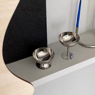 Stainless Steel Small Item Container Candle Holder  Tray
