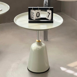 Gold Accent Mini Round Side Table