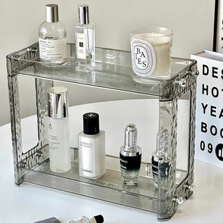 Lightweight Clear Tier Cosmetic Storage Rack