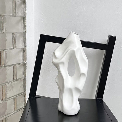 Uneven Unique Art Ceramic Flower Vase