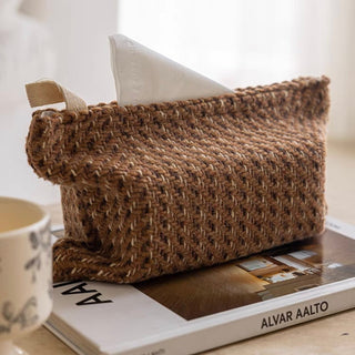 Tweed Simple Tissue Case Cover Hanging Type