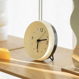 Two-tone Simple Round Clock Table Clock