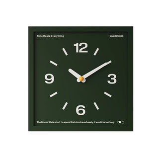 Square Frame Dark Color Clock  Wall Clock