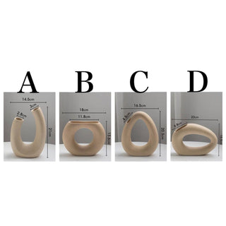 Donut & U-shaped Simple Flower Vase  4 Types