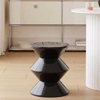 Zigzag Round Three-Tier Side Table Stool