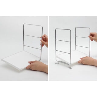 Desktop Two-Tier Storage Rack 2 Types  White