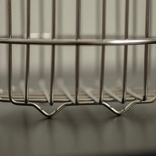 Set of 2  Stainless Steel Wire Round Baskets