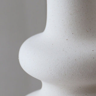Three-tiered wave white flower vase vase object