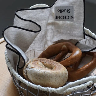 Set of 3 Logo-Printed Linen Kitchen Cloths