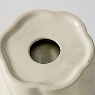 Ball-shaped Ceramic Twist Brush Stand with Lidin  Small Item Storage Box