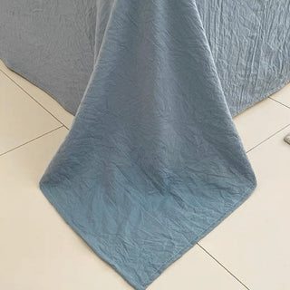 Blue pinstripe pattern duvet cover set bed cover all seasons year-round