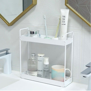 Iron Frame Slim Tier Tray Rack   Cosmetic Storage