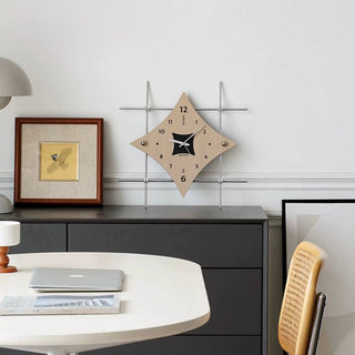 Silver Frame Art Design Clock  Wall Clock