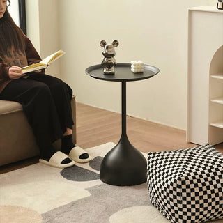 Iron Round Compact Side Table  Sofa Table