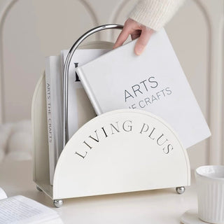 Portable Lettering Design Magazine Rack Storage
