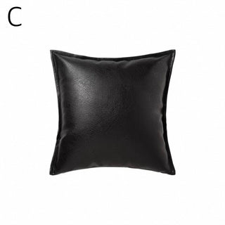 Rich Faux Leather Monotone Cushion Cover  45 x 45 cm