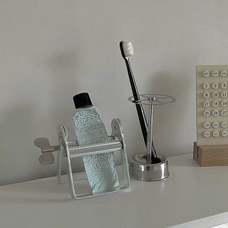 Toothbrush Stand x Tube Squeezer Piece Set