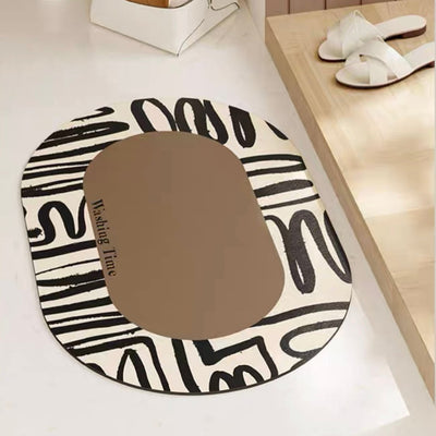 Modern Art Pattern Bath Mat 50x80cm  Quick Drying