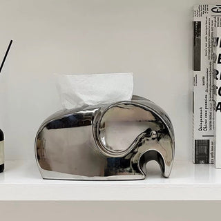 Elephant Ceramic Tissue Case