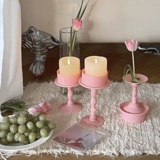 way Pink Twist Candle Holder