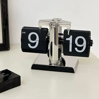 Flip Stand Clock with Storage Tray   in   Table Clock