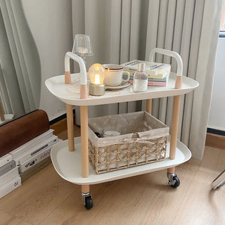 Castered Side Table Two-Tier Rack Wagon