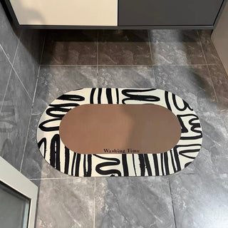 Modern Art Pattern Bath Mat 50x80cm  Quick Drying
