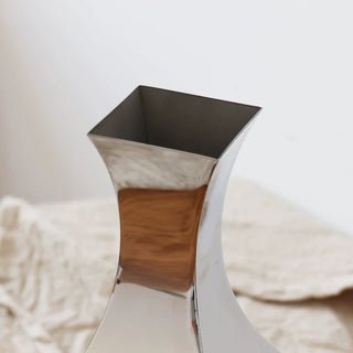Mirror-finish stainless steel flower vase silver vase mirror finish