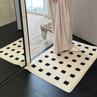 Square Pattern Door Mat   in  and 2 Sizes: 50x80cm and 60x90cm