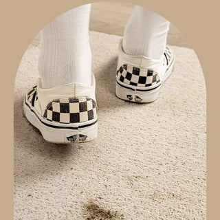 Brown polka dot entrance mat 50x80 mud-removing mat