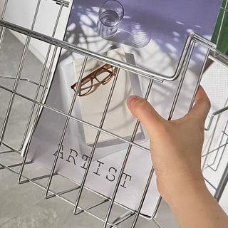 Castered Vertical Magazine Rack Storage Display