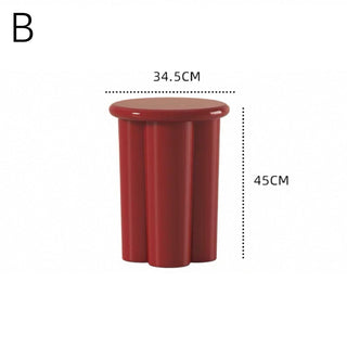 Storage included Compact Colorful Round Side Table  Stool Chair