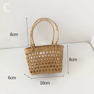 Natural Storage Mini Basket  Basket Bag