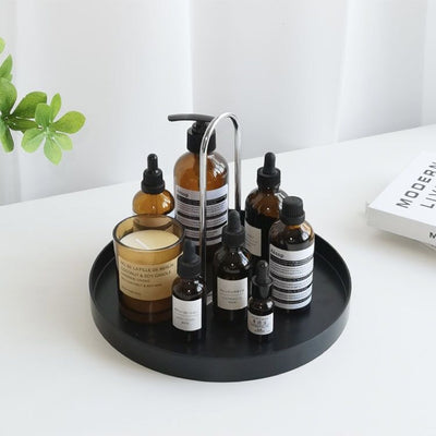Arch Round Tray with Handle Monotone