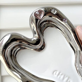 Heart-shaped Chubby Plate  Accessory Tray