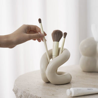 Chubby Ceramic Brush Stand  Multi-purpose stand pen holder